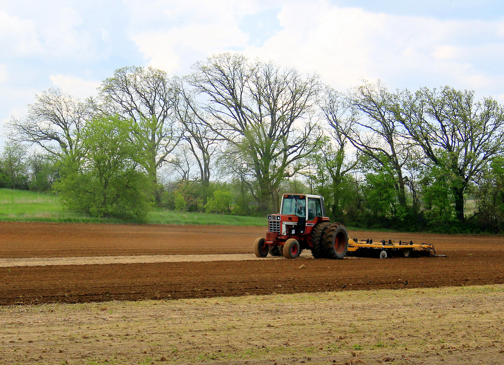 Tractor in Wisconsin farm field
