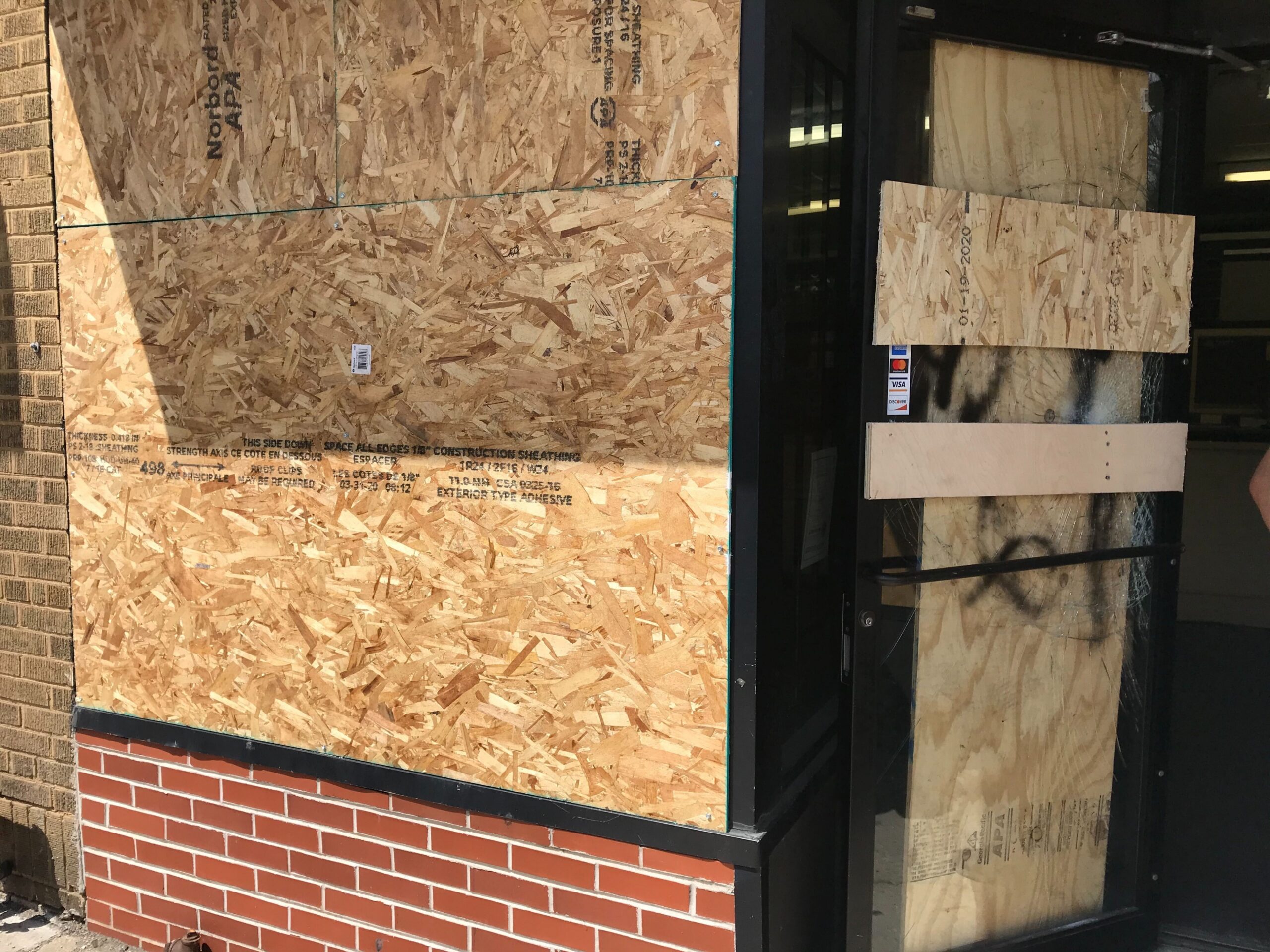 Boost Mobile store damaged and looted