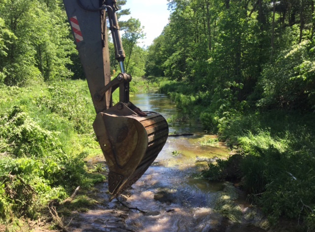 Portage County Drainage District dredged Isherwood Lateral.