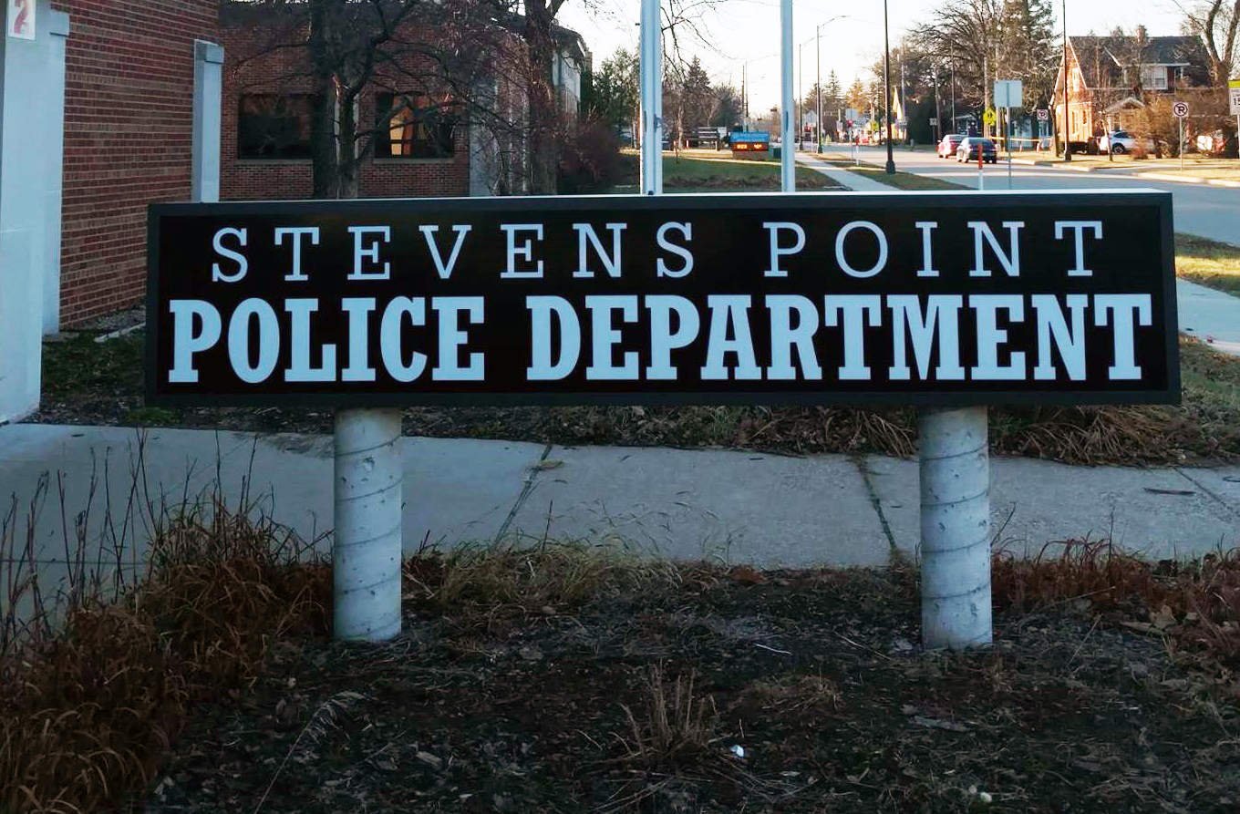 Stevens Point Police Department sign