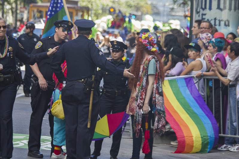 A police encounter at Pride.