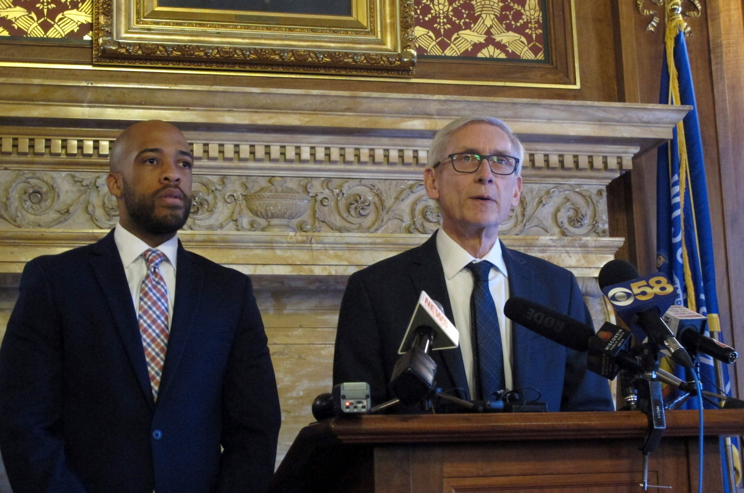 Tony Evers and Mandela Barnes