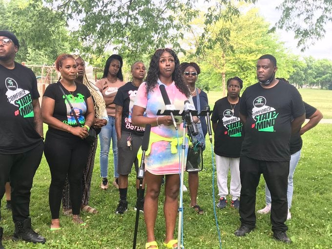 The mother of one of the girls who was believed to have been at a house near Lloyd and 40th spoke to press about her missing daughter