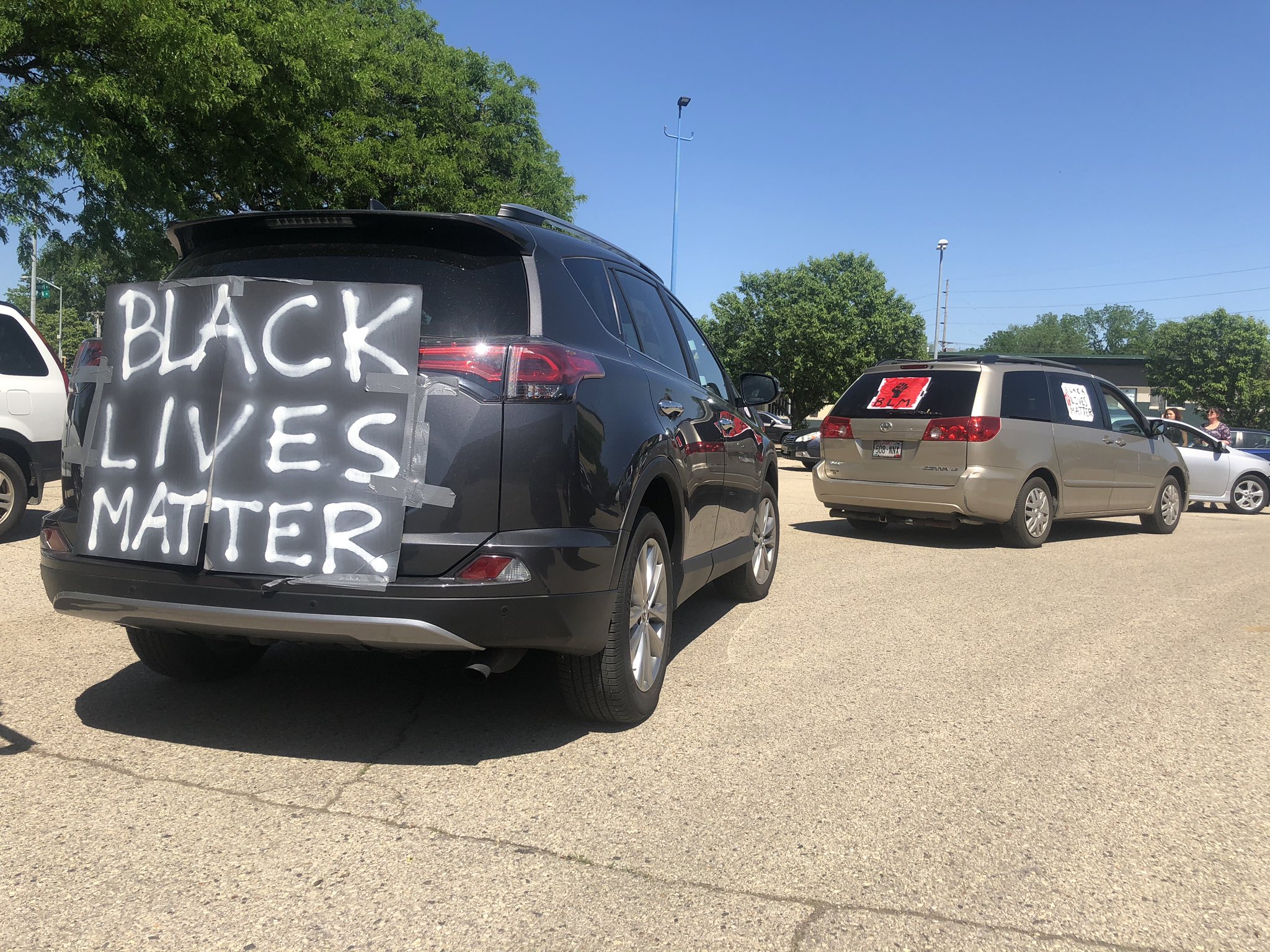 Black Lives Matter protesters participated in another car caravan