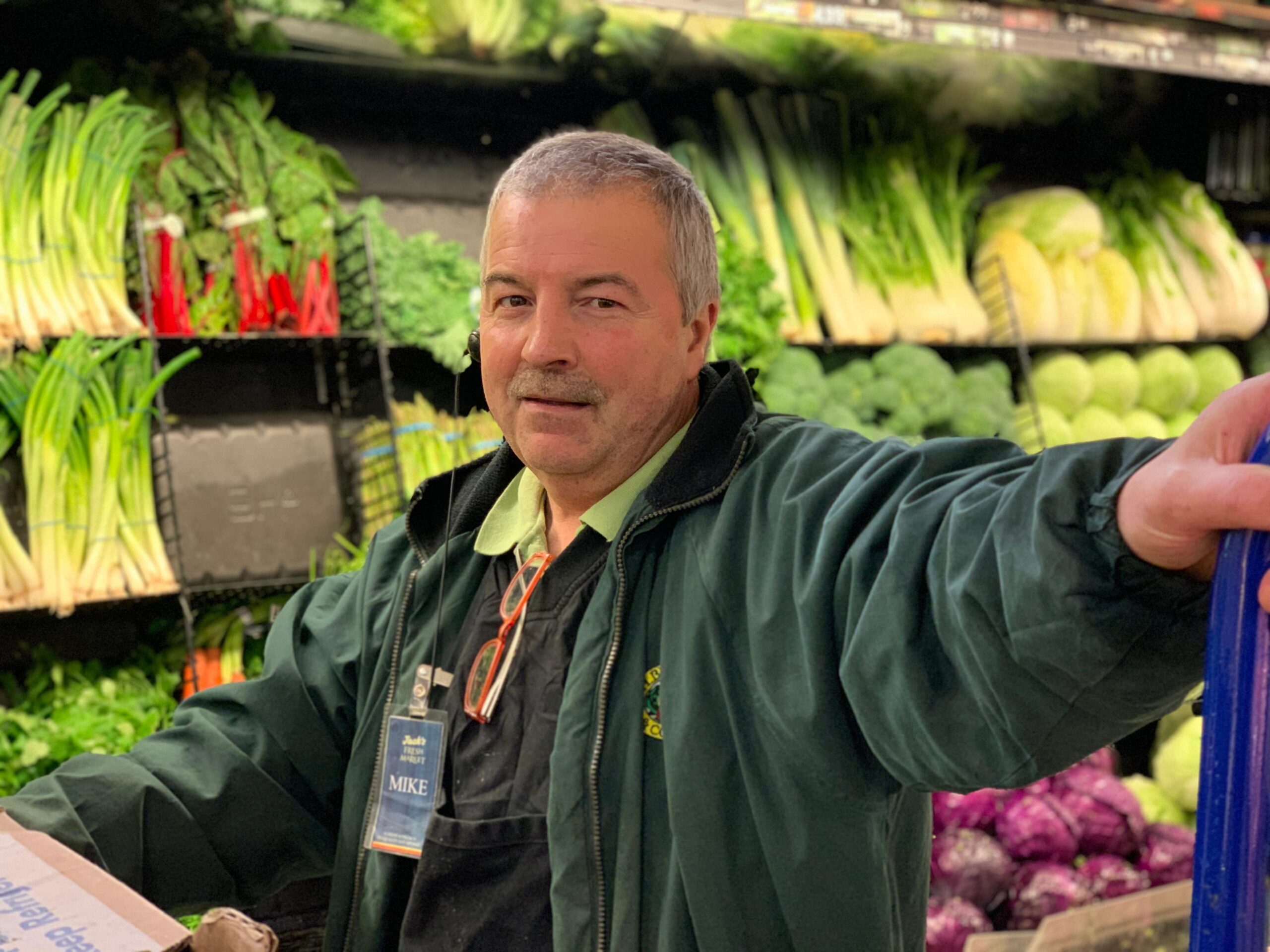 Man in a grocery store