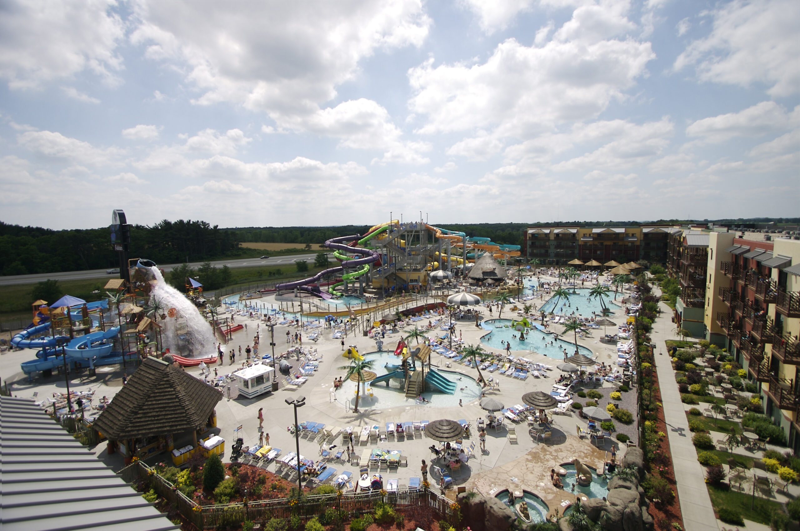 Overview of the Kalahari waterpark in the Wisconsin Dells