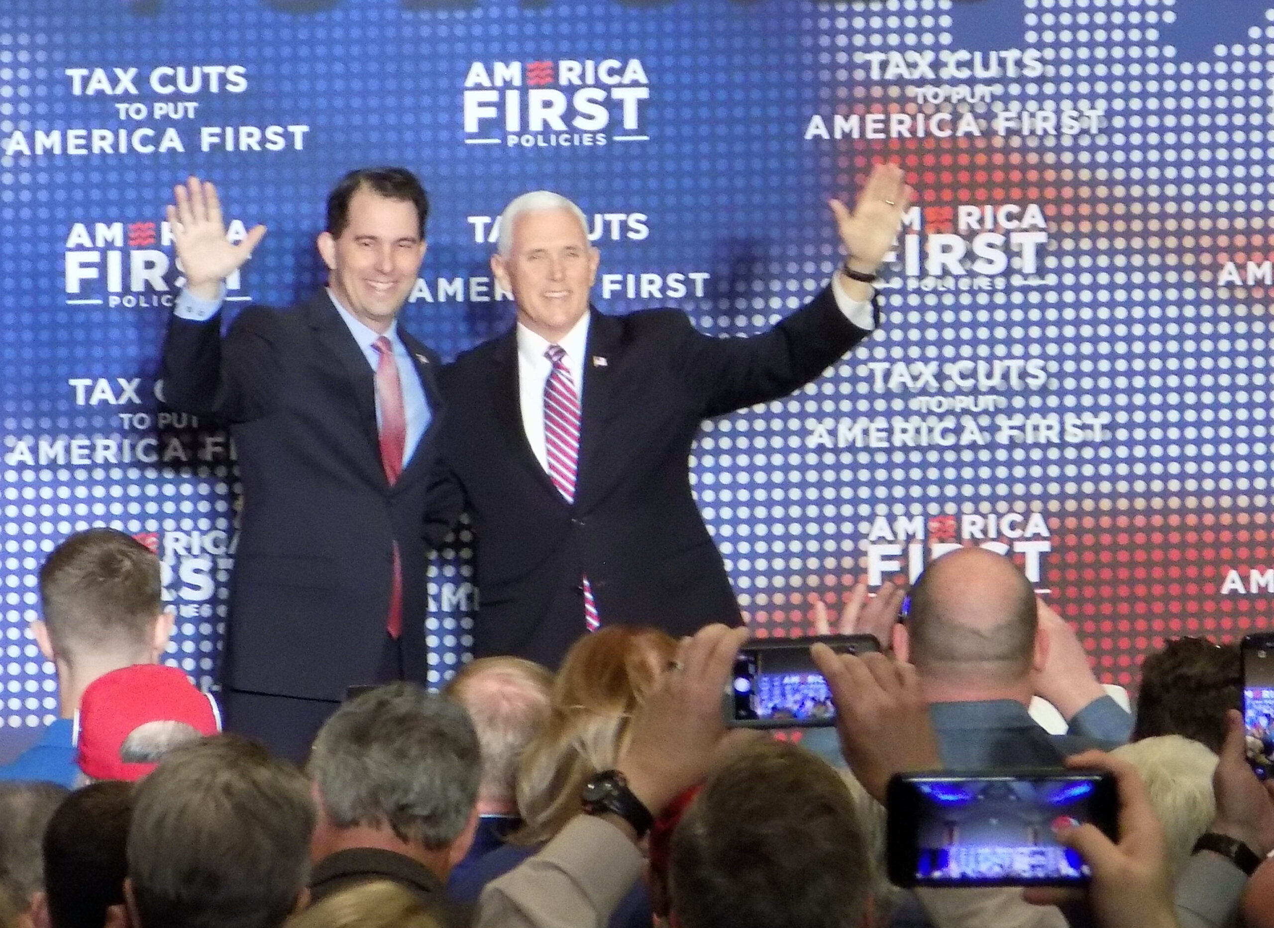 Mike Pence and Scott Walker