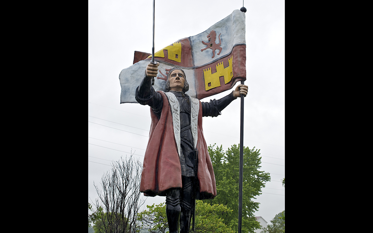 Statue of Christopher Columbus in Columbus, Wisconsin