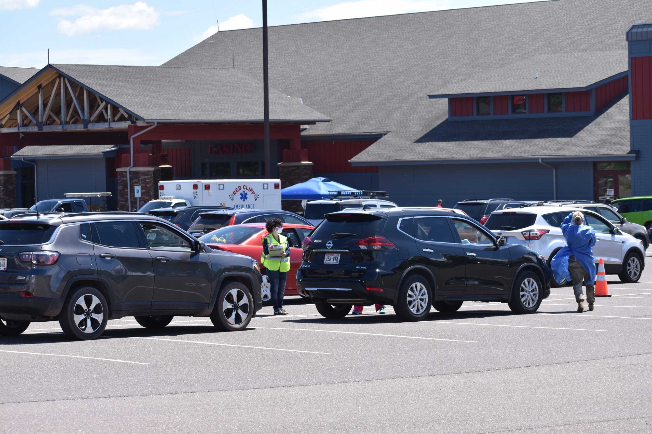 Cars Line Up At Red Cliff Testing Event