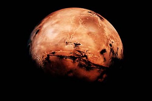 A NASA image of Mars