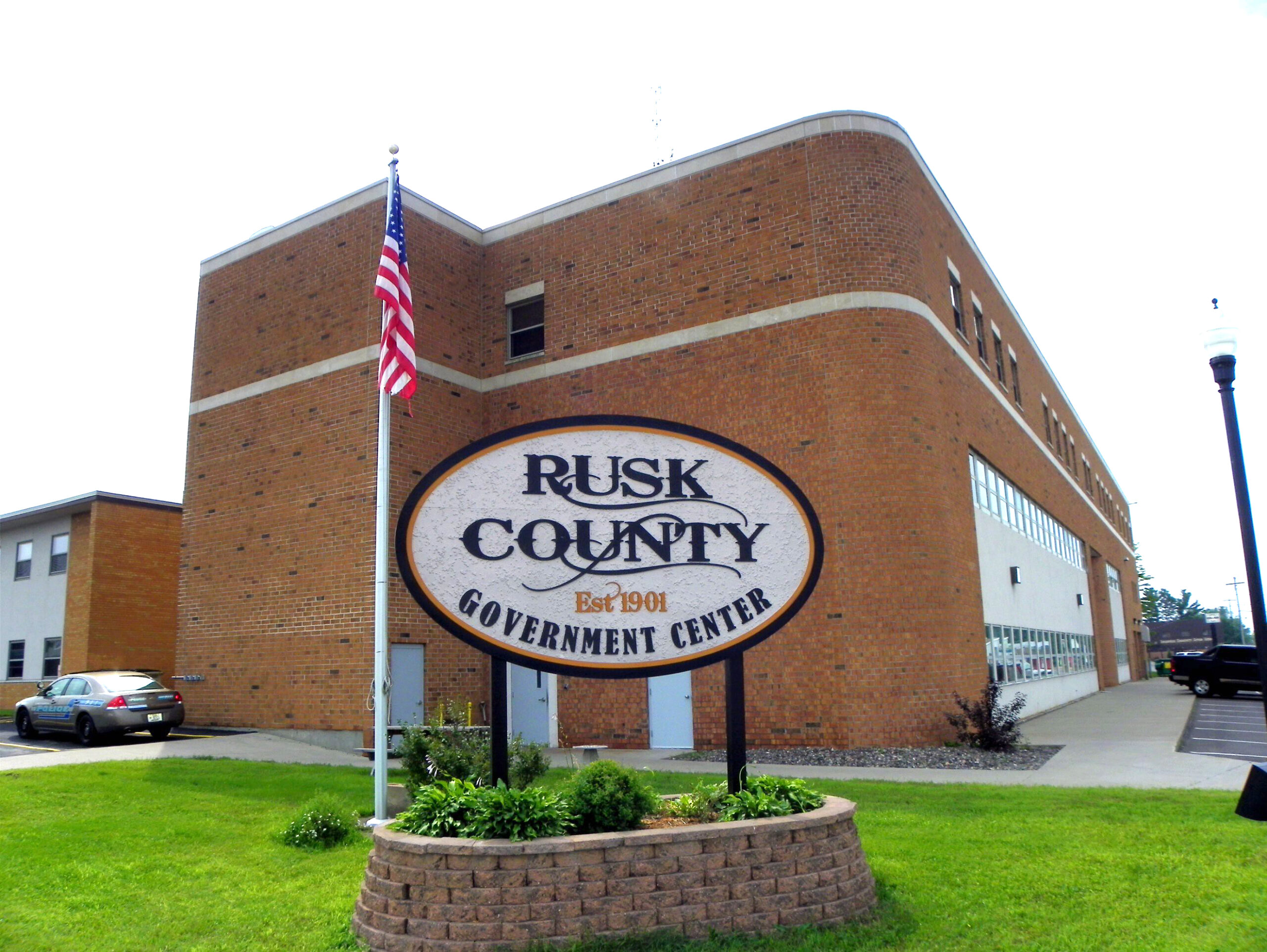 The county government building for Rusk County in Ladysmith.