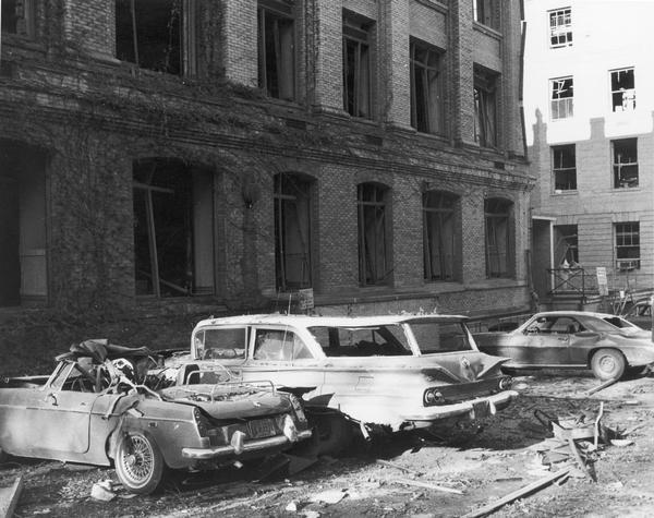 Sterling Hall after the 1970 bombing