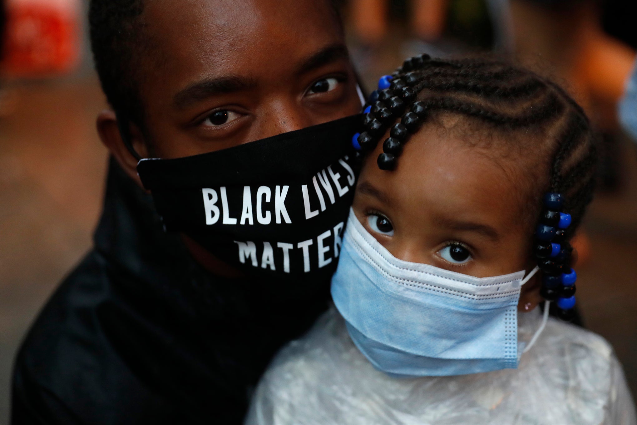 Demonstrators protest, Friday, June 5, 2020, near the White House