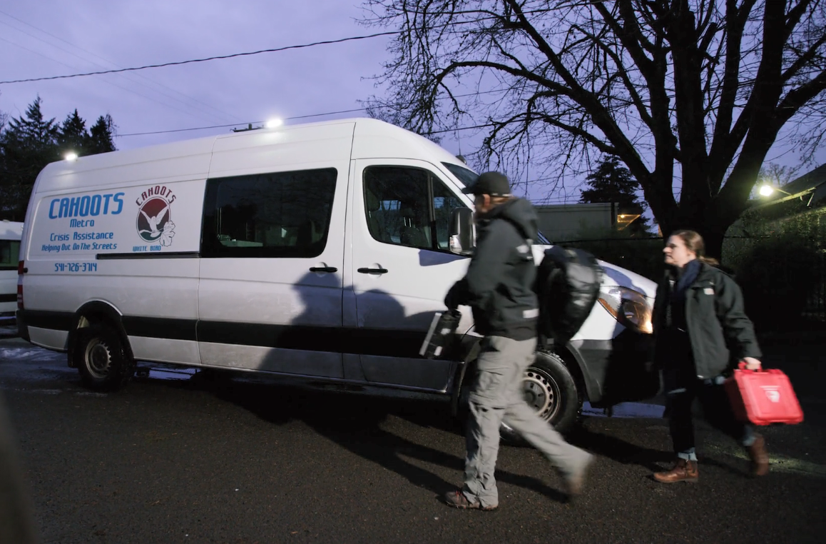 Crisis workers in Eugene, Oregon, respond to a call