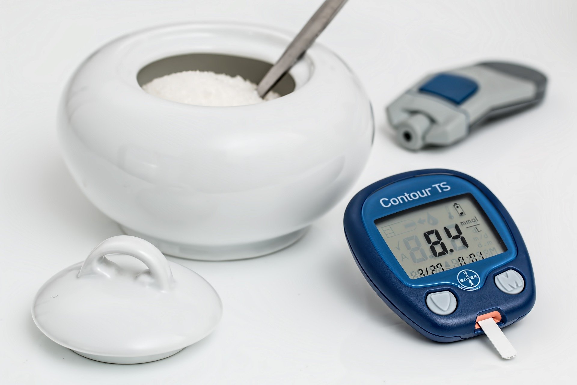 Insulin tester and sugar bowl