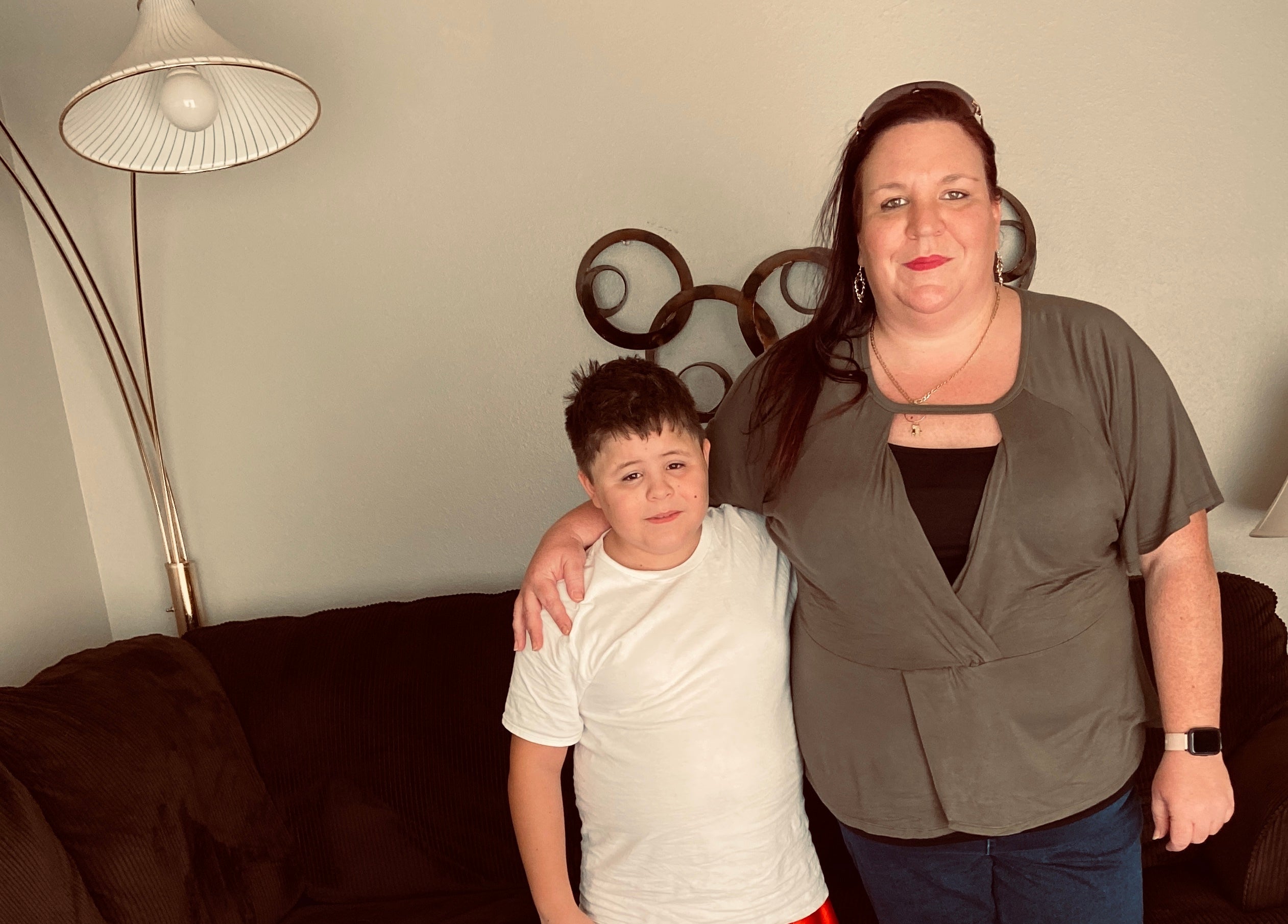 Jessica Barrera and her son Niko