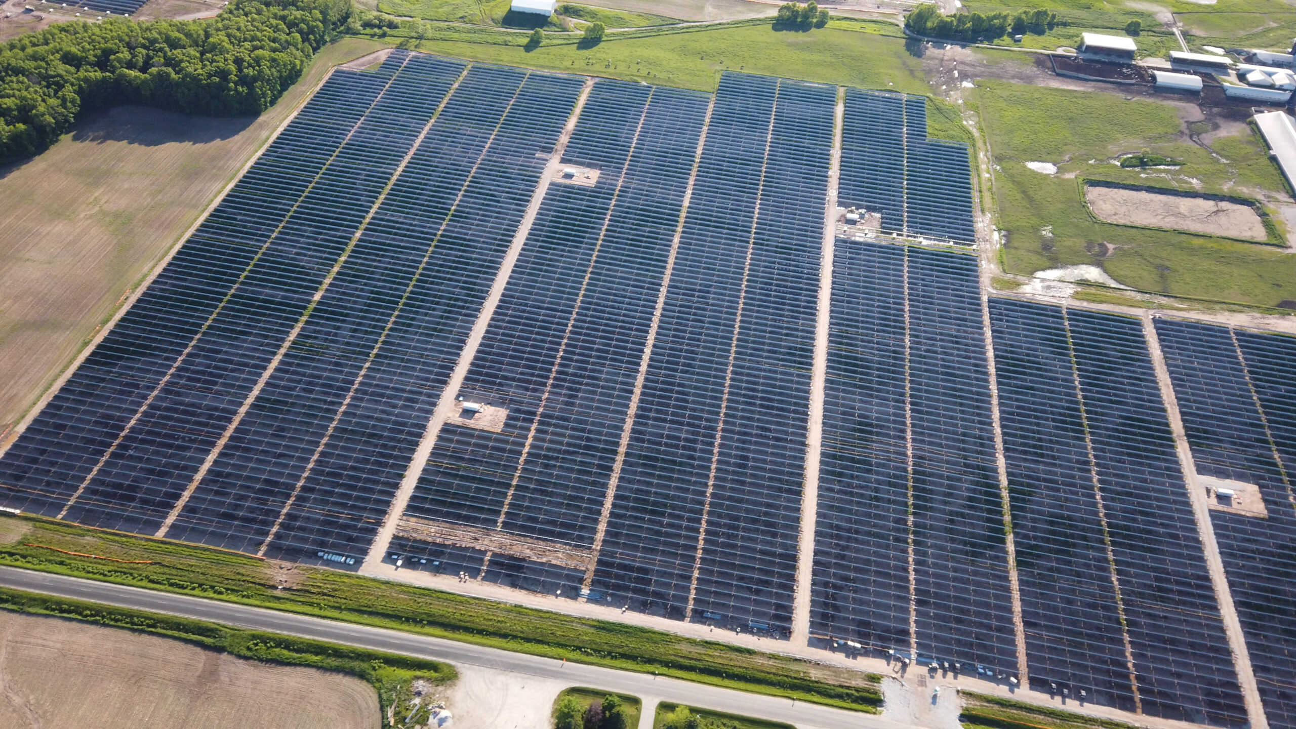 Two Creeks Solar Farm Construction