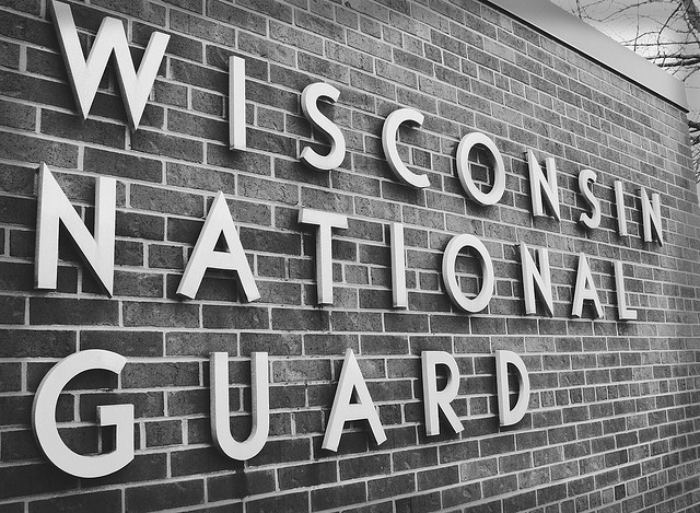 Wisconsin National Guard sign