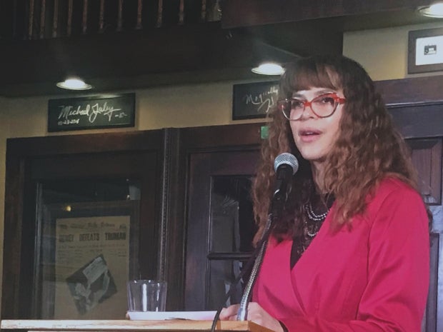Milwaukee Health Commissioner Jeanette Kowalik speaks at the Milwaukee Press Club