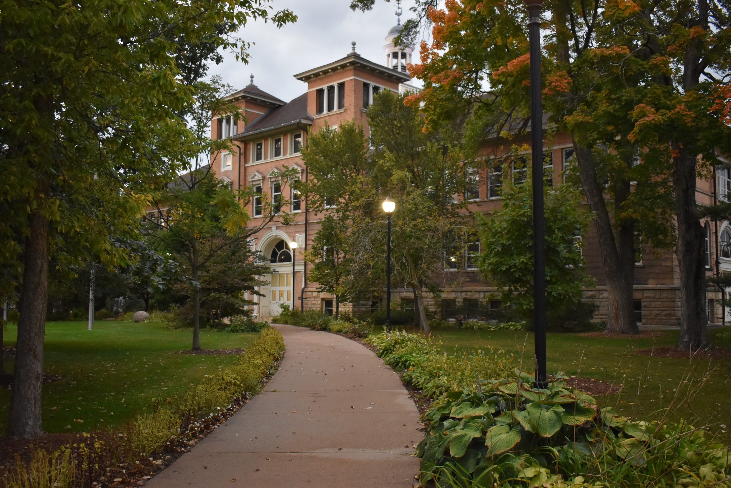Old Main on the campus of the University of Wisconsin-Stevens Point