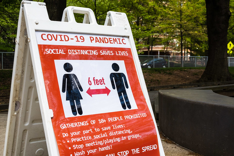 Signage during COVID-19 outbreak