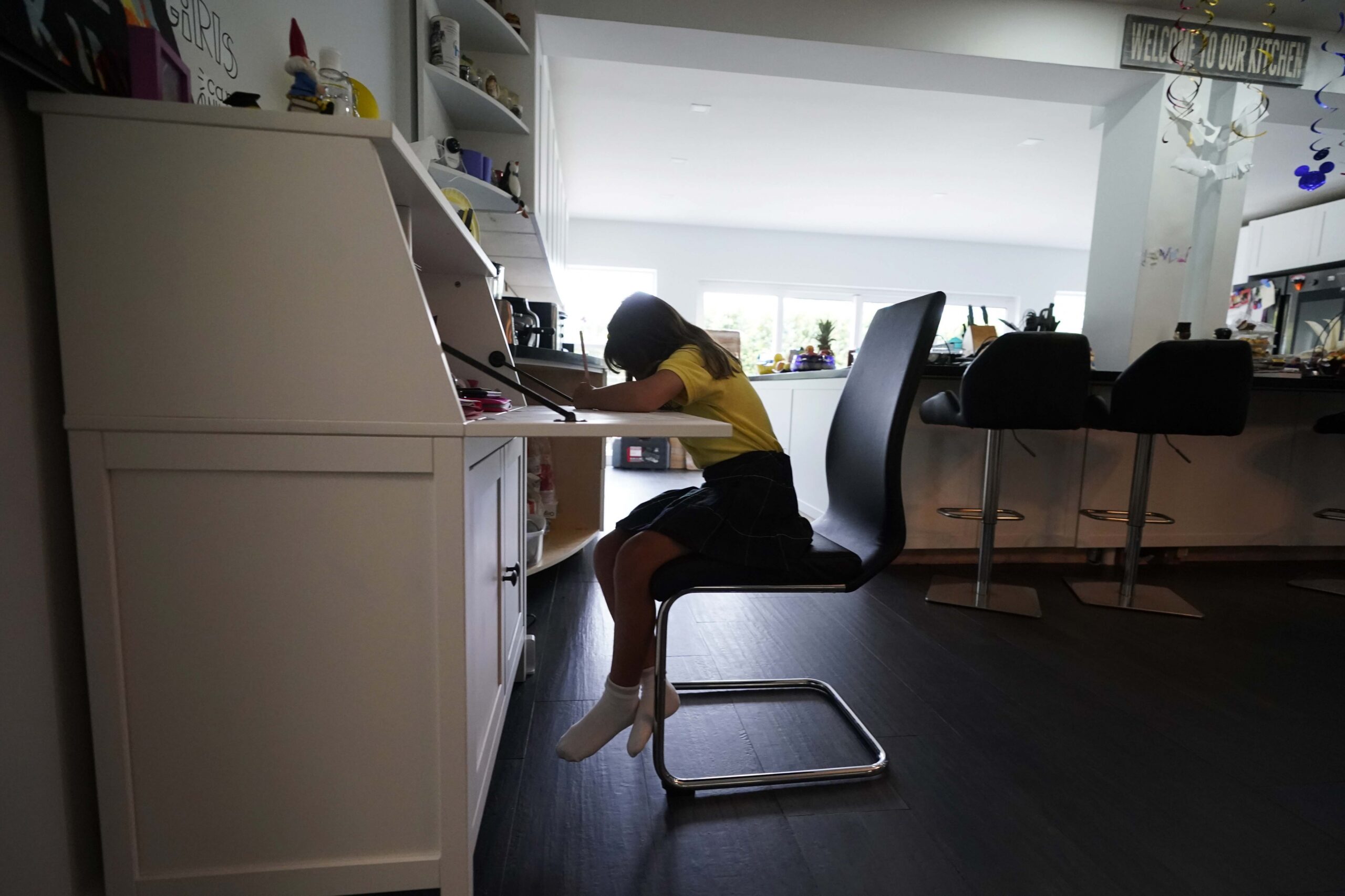 Student learning at home