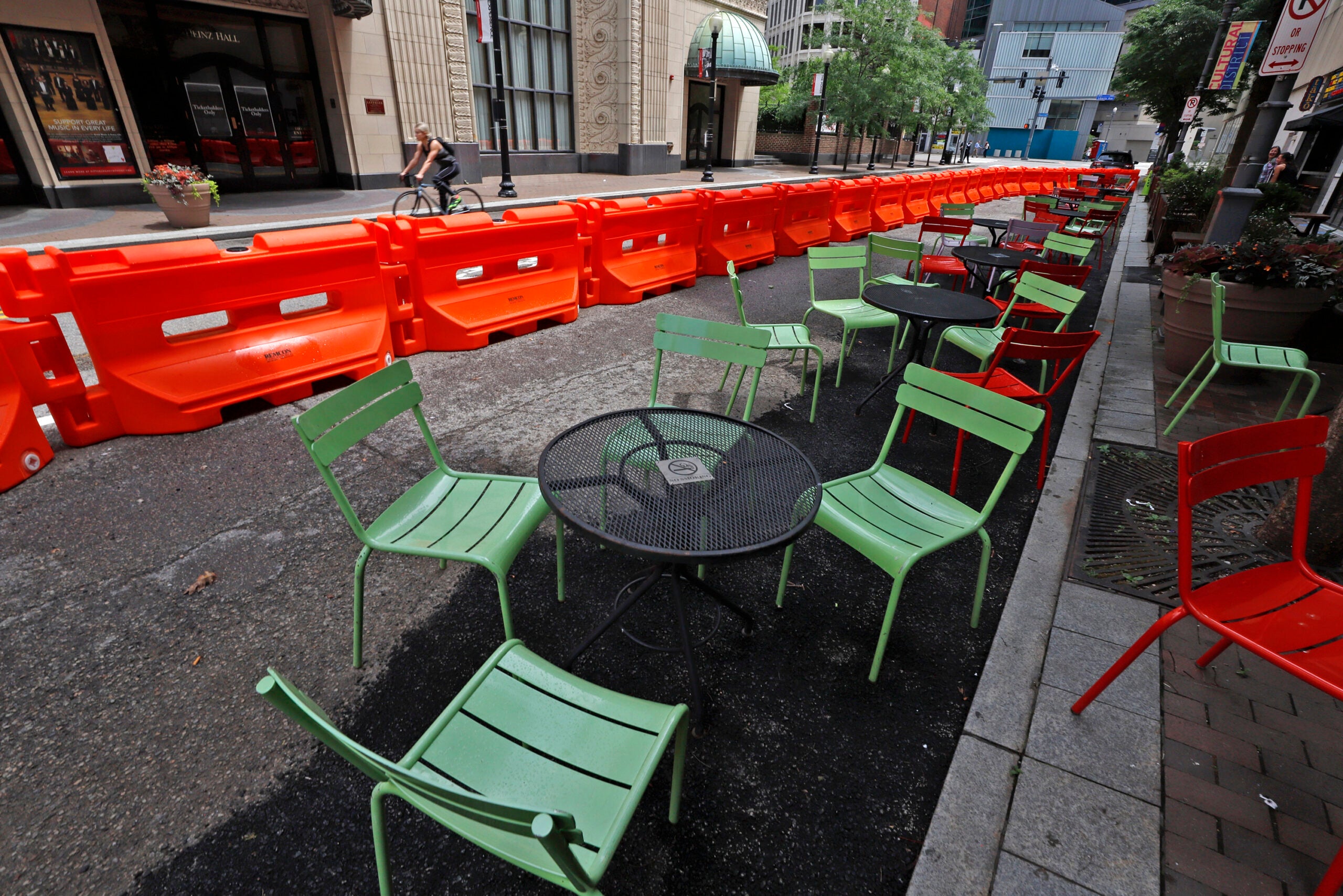 Tables and chairs for outdoor dining