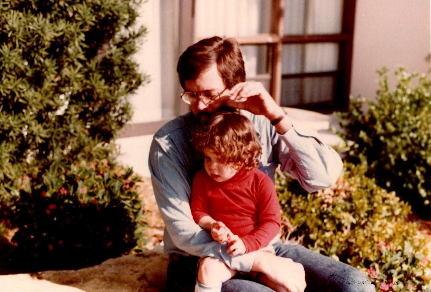 Warren Shore holds his daughter Harper Marten circa 1980. 