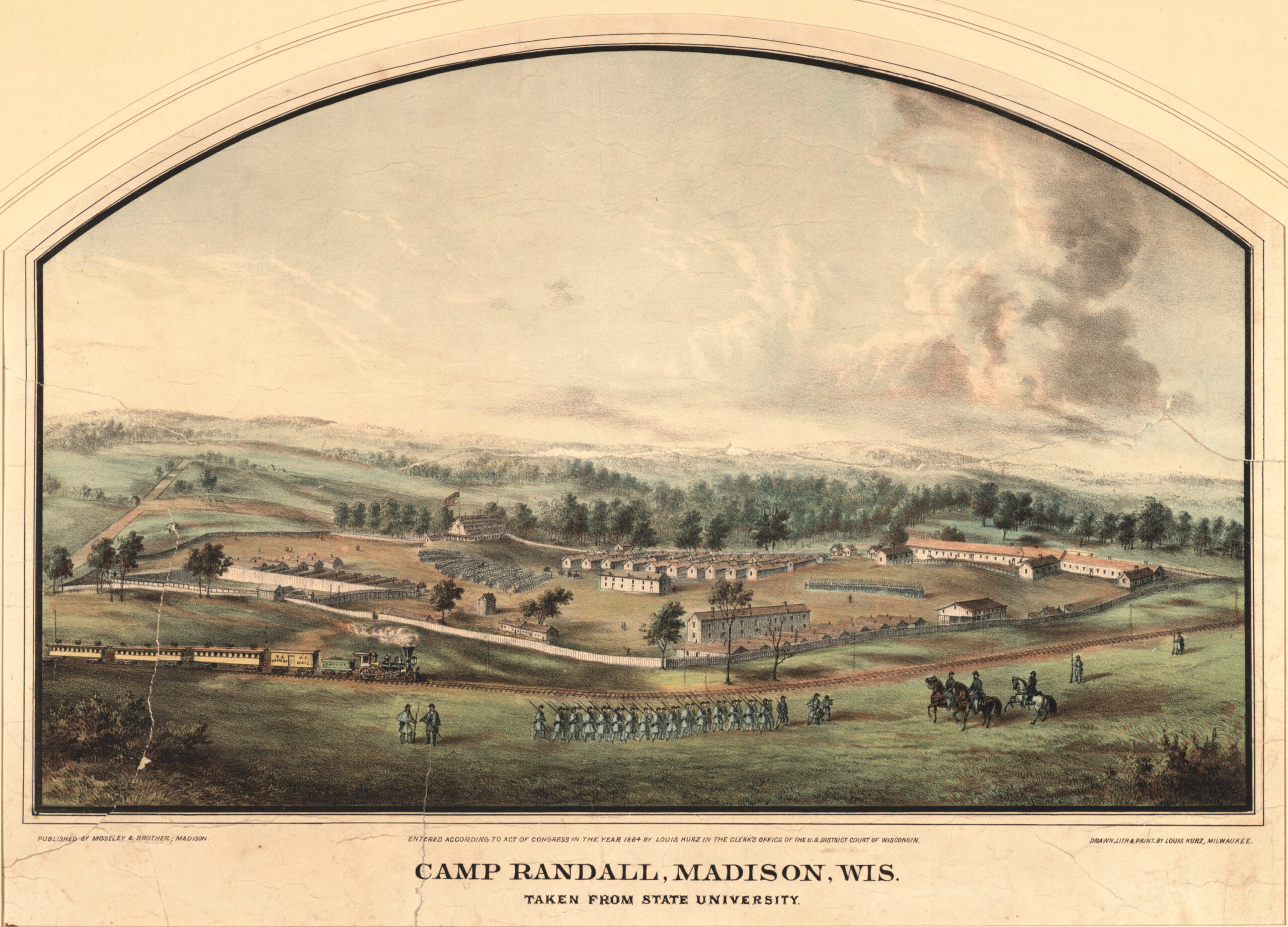Early Camp Randall lithograph