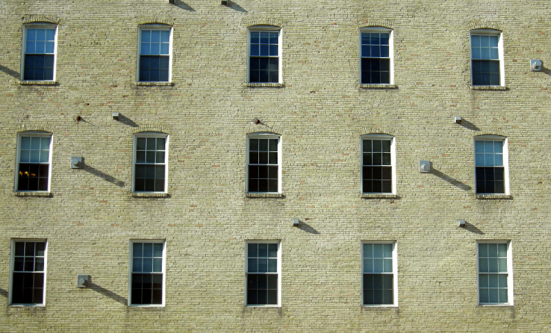 Windows of an apartment building