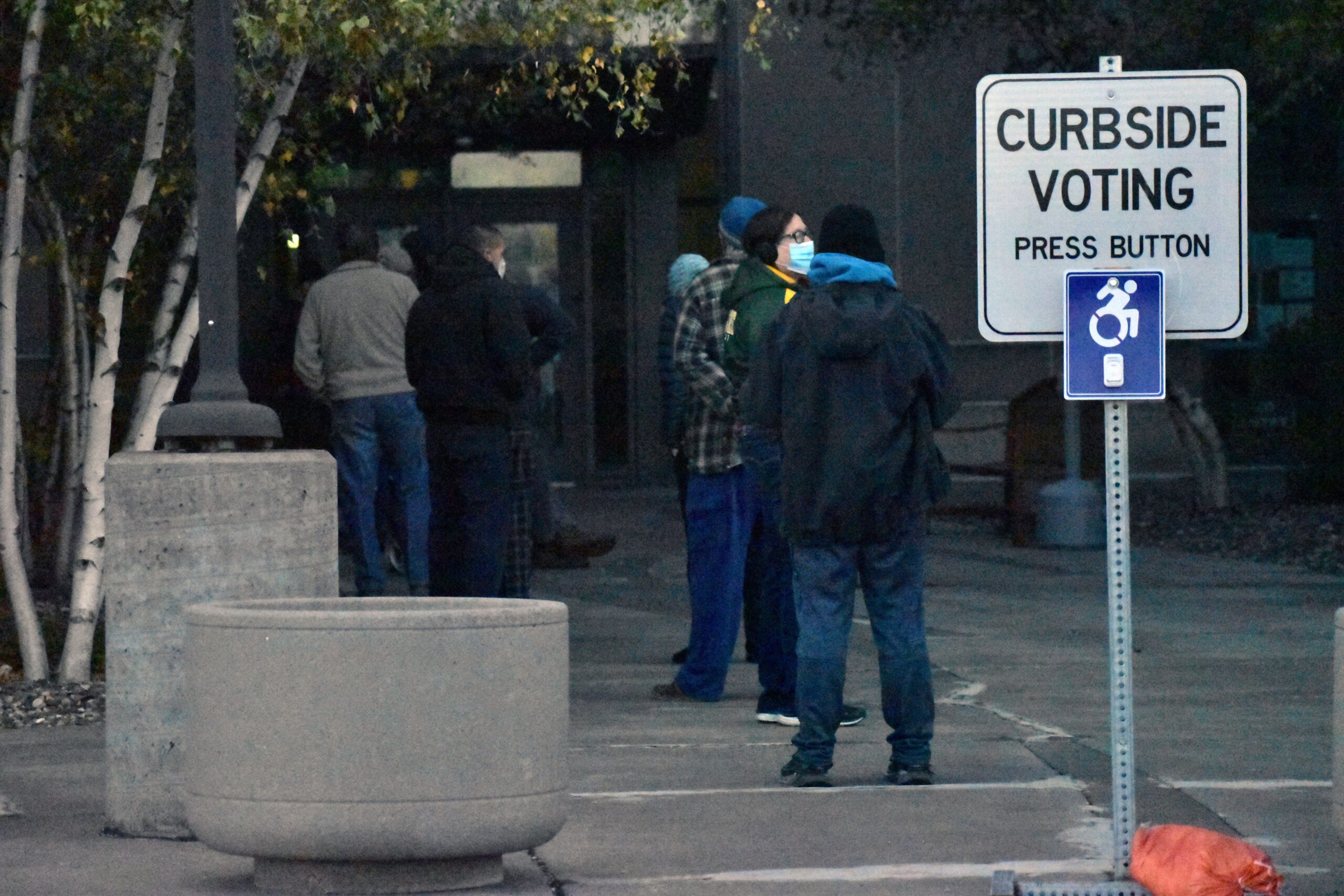 Superior Voters Wait For Polls To Open
