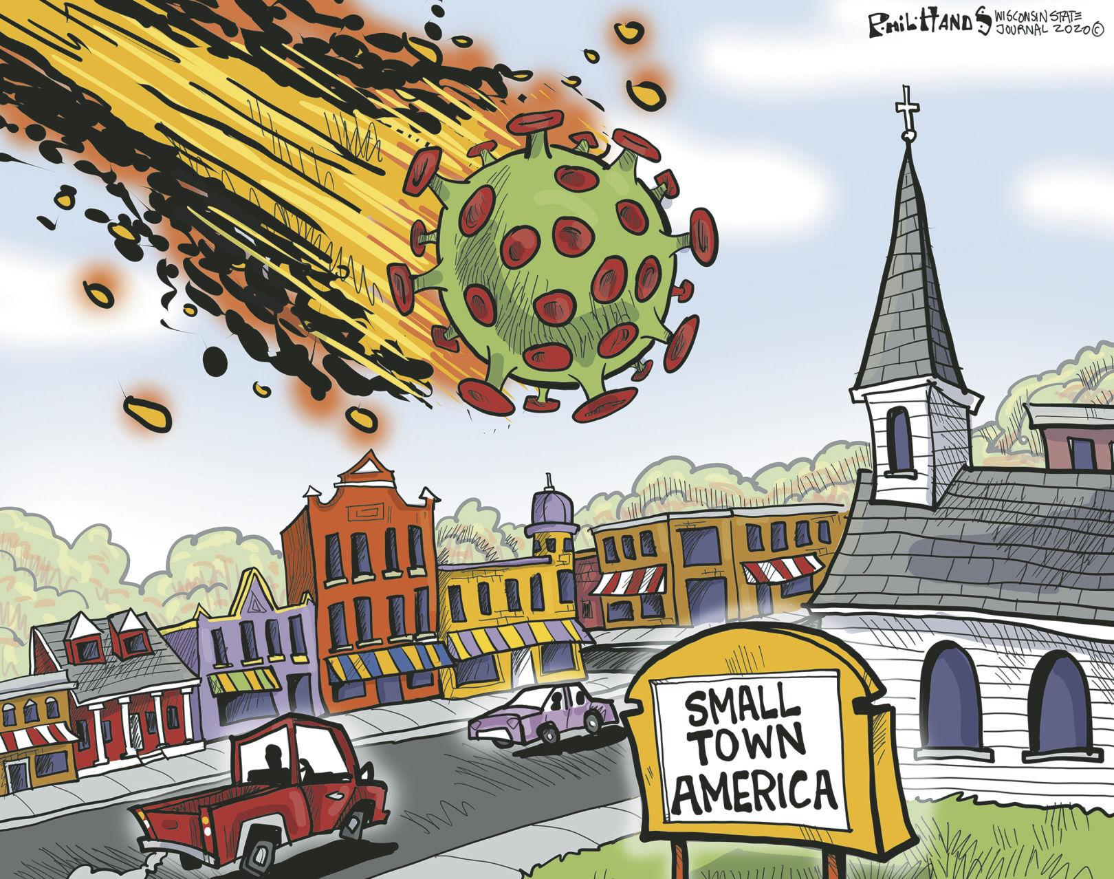 The coronavirus meteor hitting a small town in America