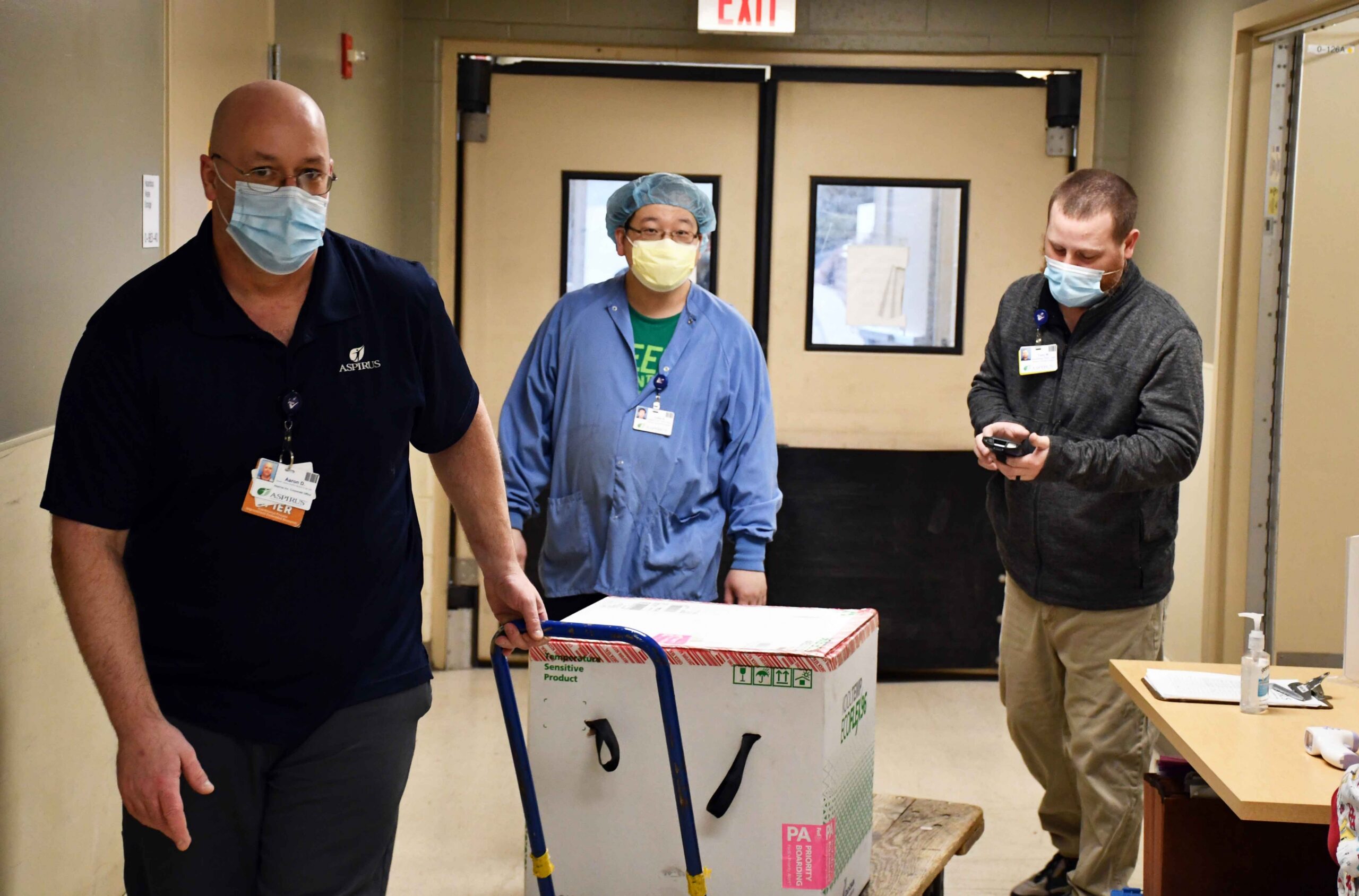 Staff Receive Moderna Vaccine At Wausau Hospital