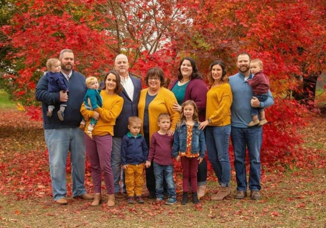 Duane Bark with his family in 2019
