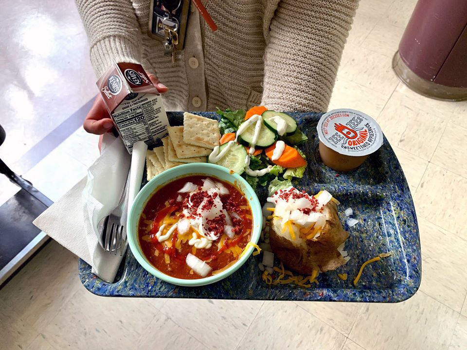A Wisconsin Chili Lunch prepared at the Drummond Area School District