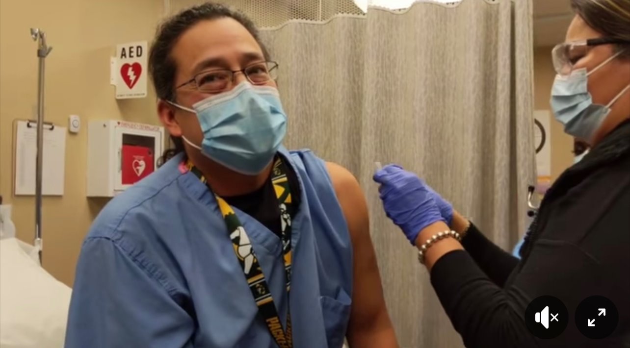 Lyle Ignace Receives COVID-19 Vaccine