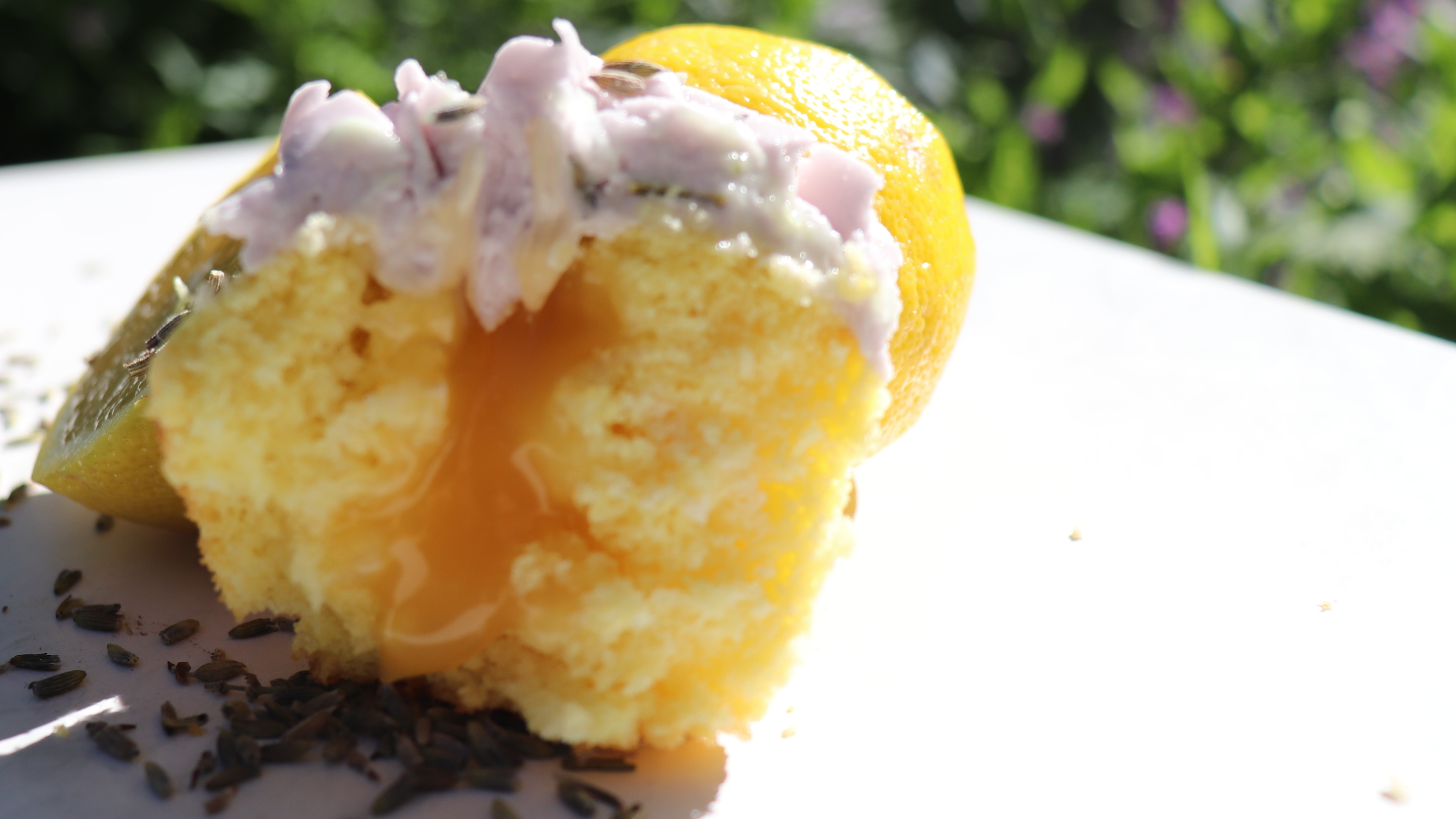 Lemon lavender cupcakes