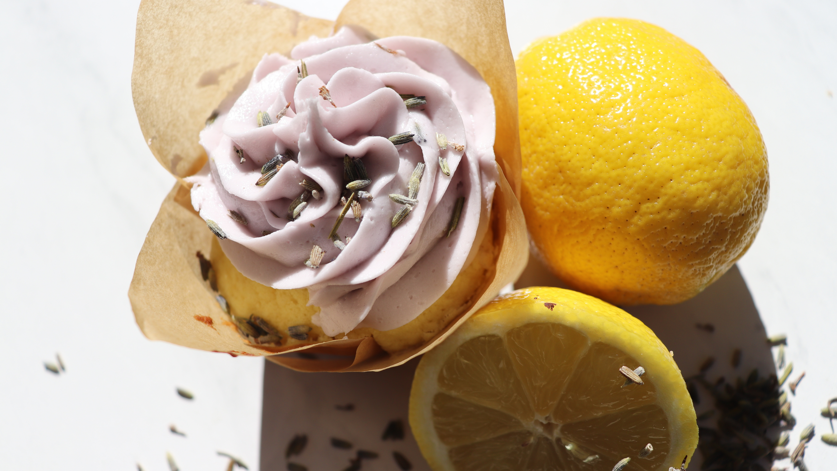 Lemon lavender cupcakes