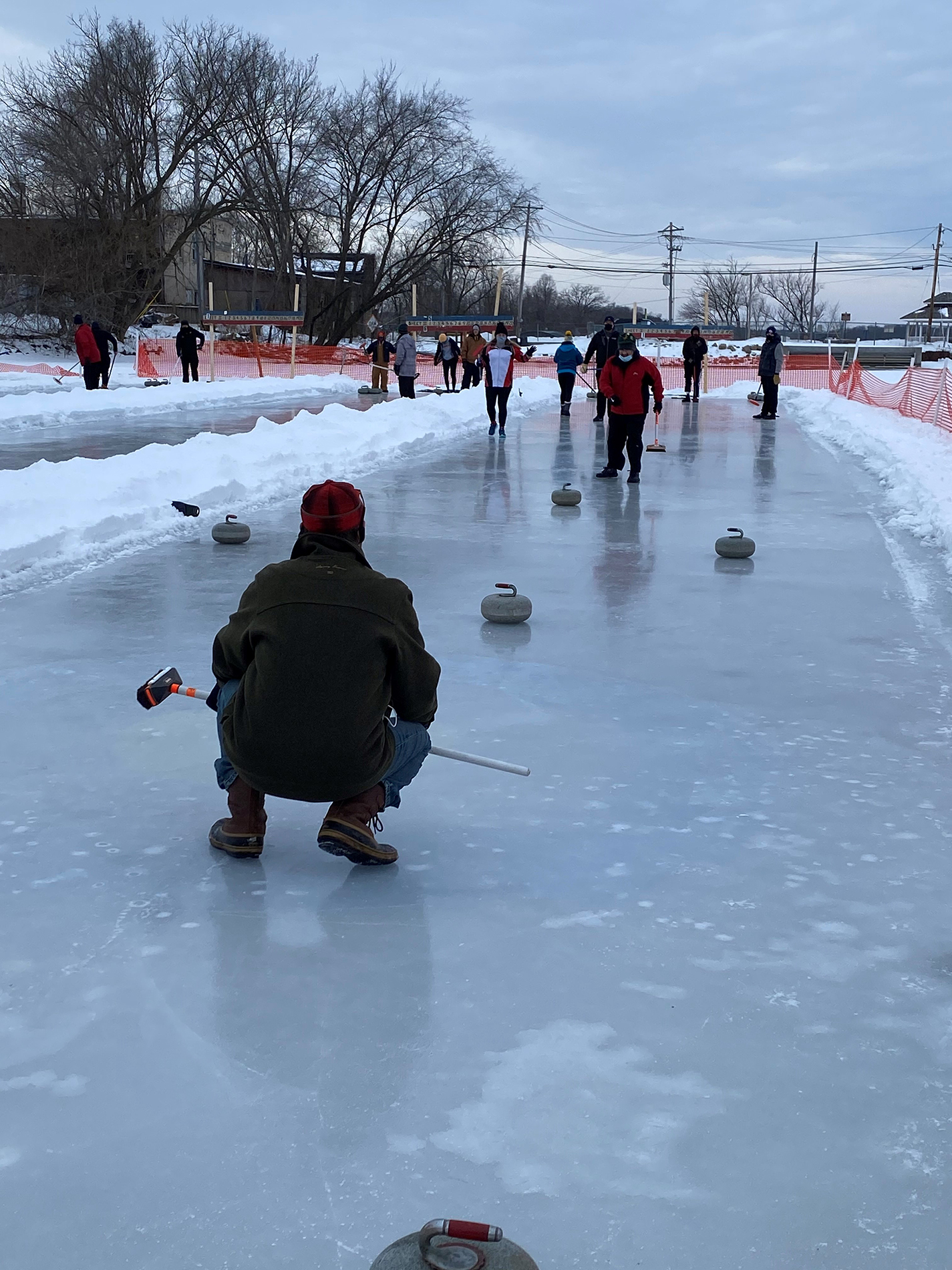 Curlers take their sport outside for a bonspiel in Pardeeville