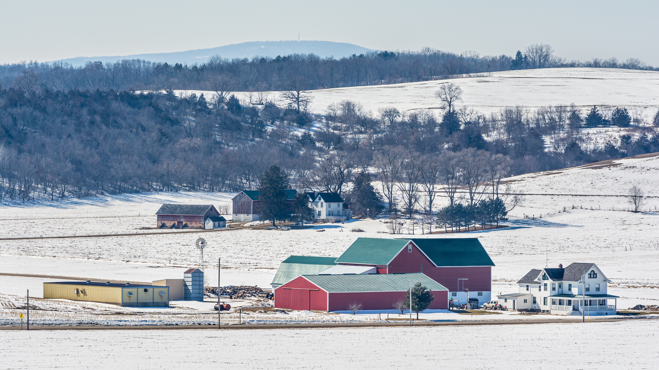 A farm in winter