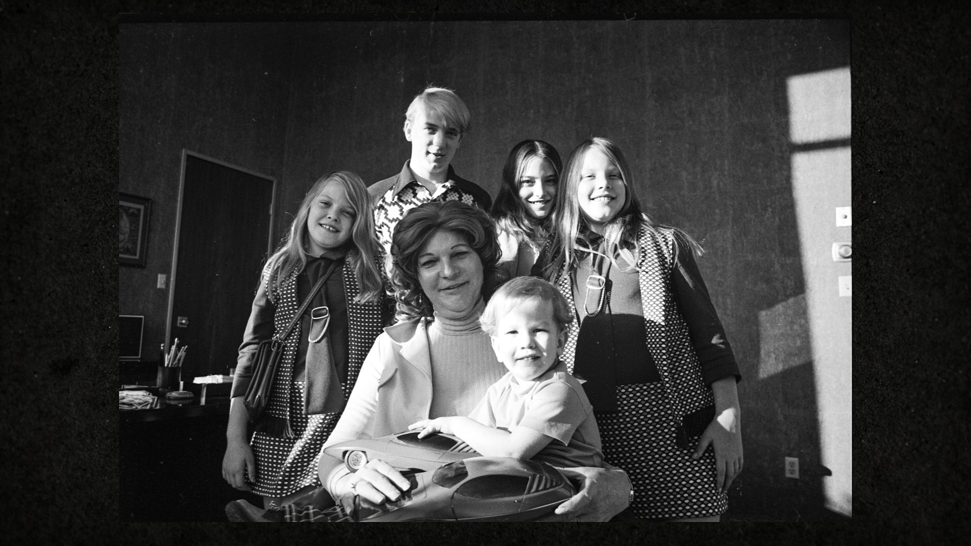 Elizabeth Carmichael with her family (photo courtesy HBO)
