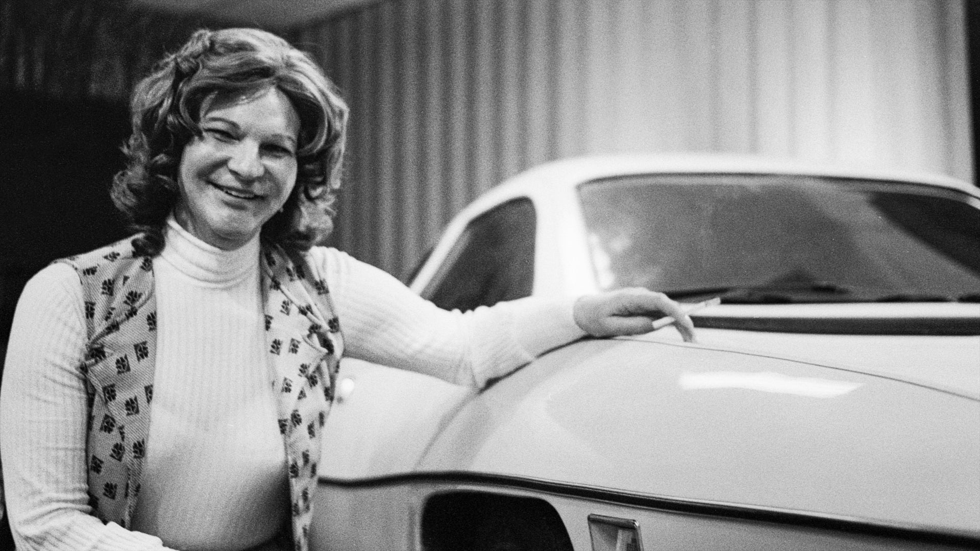 Elizabeth Carmichael with a Dale prototype (Photo courtesy HBO)