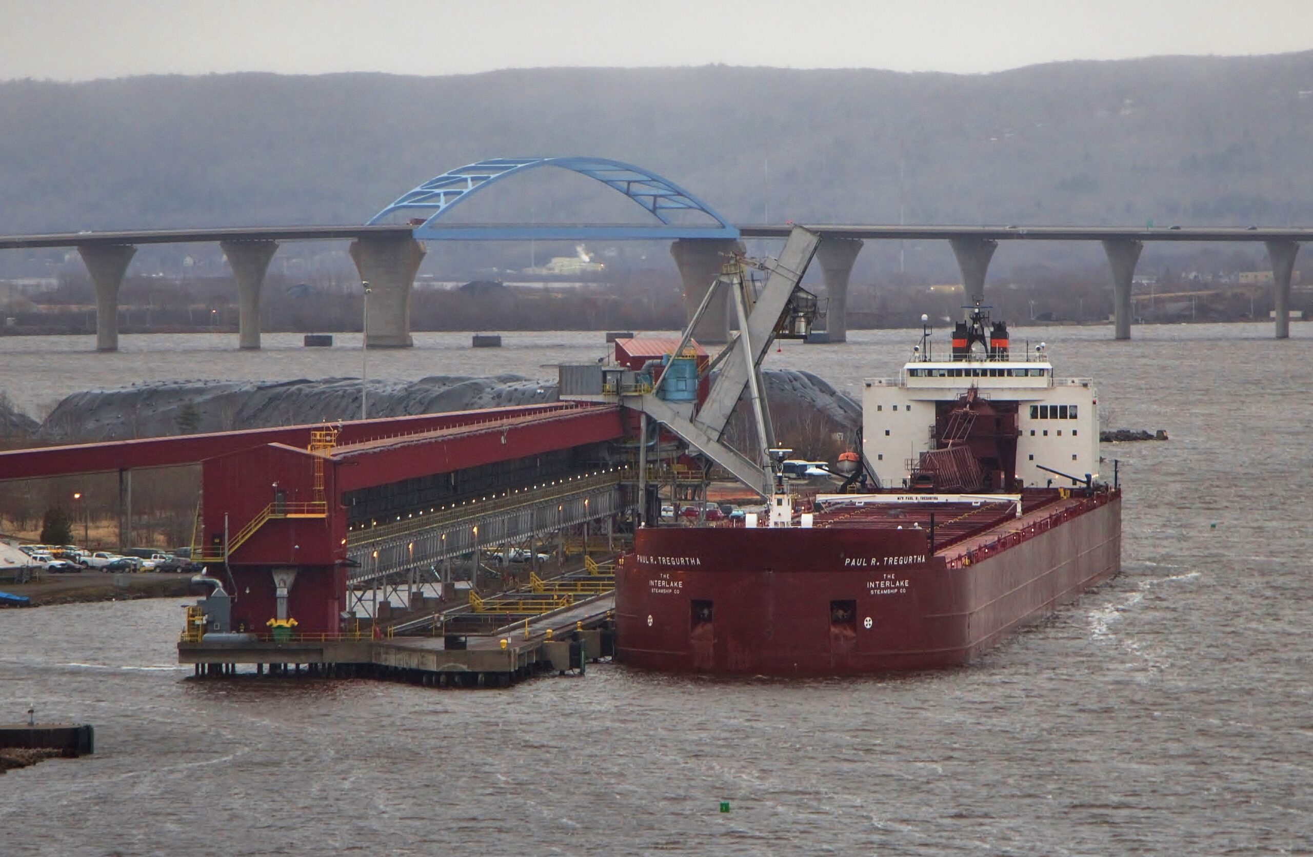 Ship Loads Coal At Midwest Energy Terminal In Superior
