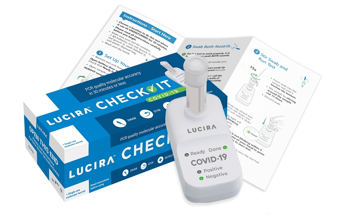 FDA Authorizes First Single-Use, PCR Quality Over the Counter (OTC) LUCIRA CHECK IT™ COVID-19 At-Home Test.