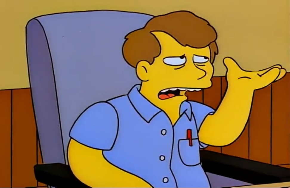 Bill Oakley as a character on "The Simpsons"