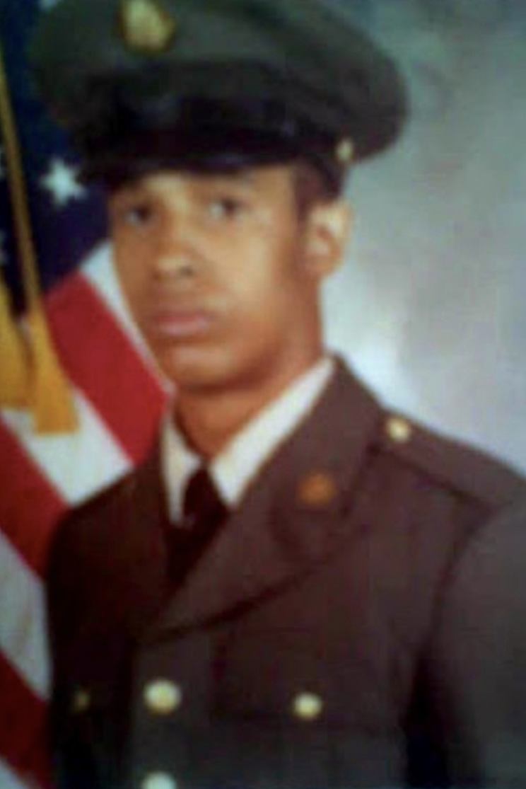Vance E. Perry in uniform when he served in the U.S. Army