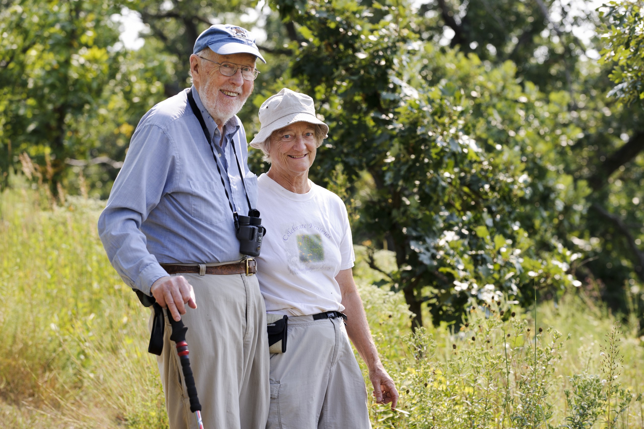 Tom and Kathie Brock enjoy 140 acres of restored prairie