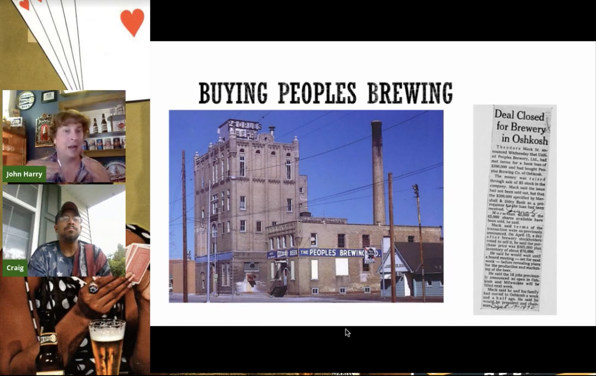 Peoples Beer: Black Capitalism, Green Money hosted by Chicago Brewseum.
