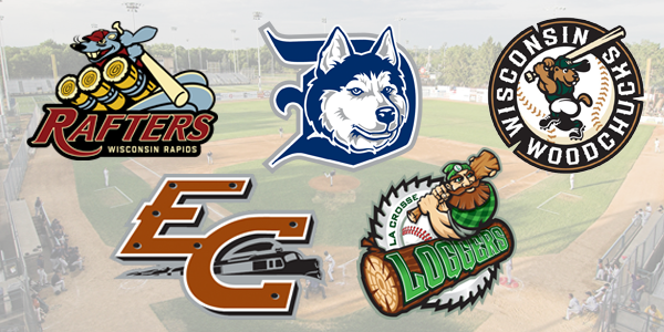Wisconsin's Northwoods League Baseball Team logos