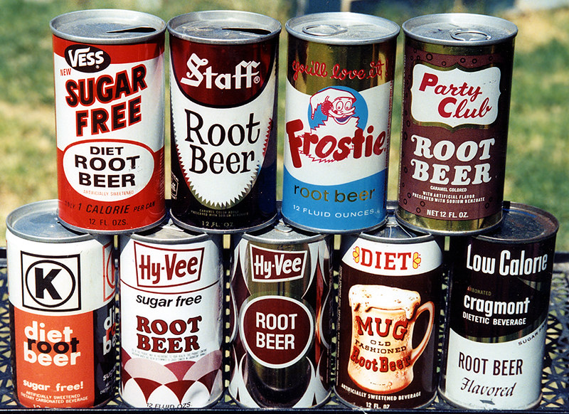 Root beer cans